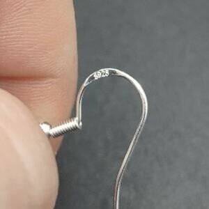 925 Silver Hooked Earrings Opal Vintage Fashion BOHO Women's Birthday Gift NEW!